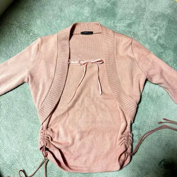 핑크 가디건 M 사이즈