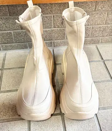 YOSUKE 우먼 통굽 빅 실루엣 밑창 스트레치 숏부츠