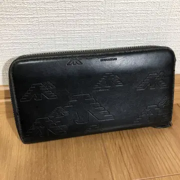 EMPORIO ARMANI 엠보싱 가공 가죽 장지갑