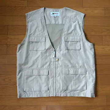 X SPORTS 베이지 집업 베스트 L