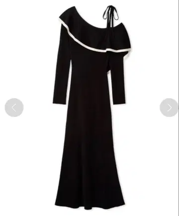 SNIDEL 원숄더 케이프 니트 원피스