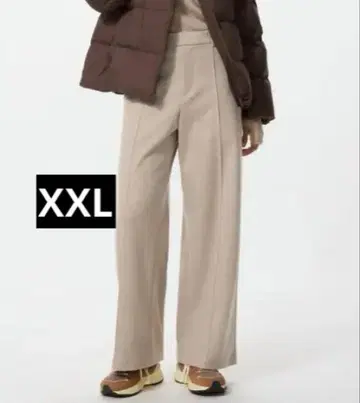 새상품 UNIQLO 유니클로 브러쉬드 저지 와이드 팬츠 XXL