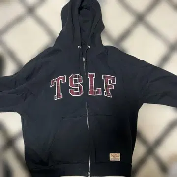 라이프 TSLF 로고 후드티 블랙