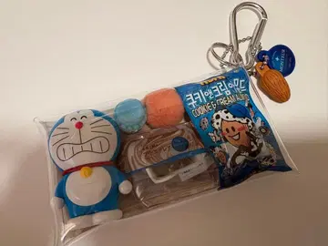 가챠 파우치 도라에몽 캡슐 토이 가챠가챠 키링 파랑