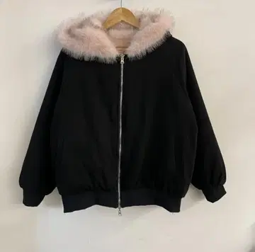 퍼 점퍼 리버서블 y2k 핑크 프리 사이즈