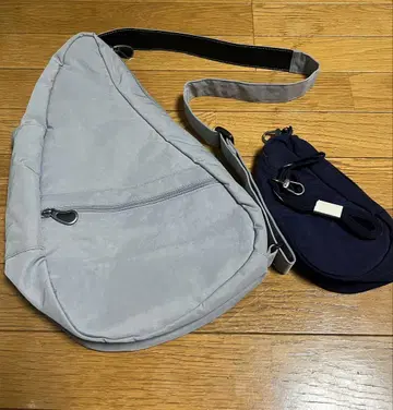 HEALTHY BACKBAG 텍스처 나일론 S 사이즈 로켓 그레이