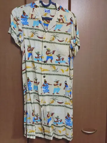 무릎 기장 하와이안 원피스