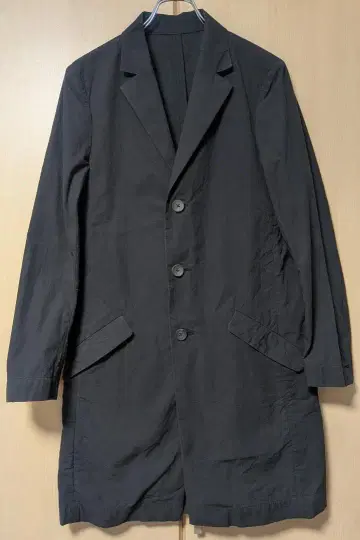 KURO 블랙 체스터 코트 XL