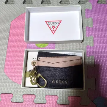 GUESS 패스 케이스 교통카드 지갑 블랙 핑크
