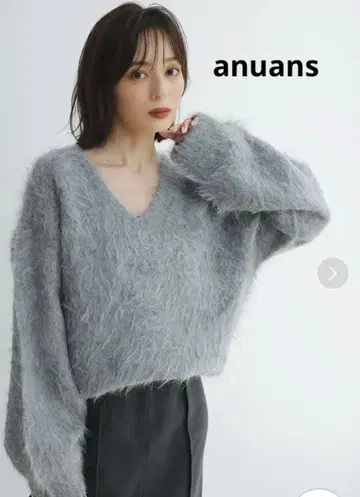 아뉴앙스 anuans 수리 알파카 니트 풀오버