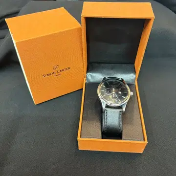[ 미사용 ] 사이먼 카터 크로노그래프 쿼츠 손목시계 박스 포함