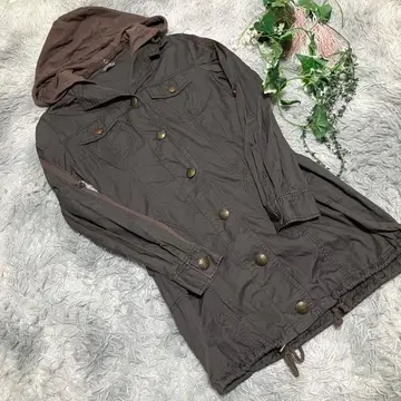 [ SKY BOMBER ] 밀리터리 자켓 후드 부착 M