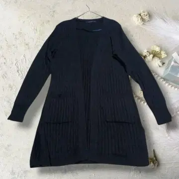 Givors 가디건 [ M ] 블랙 리브 버튼 없는 타입