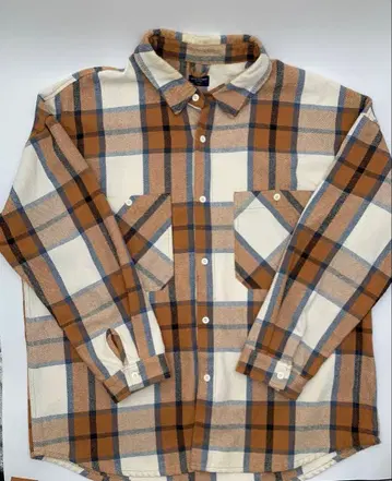 BACK NUMBER 라이트온 플란넬 셔츠 구제 의류 XL