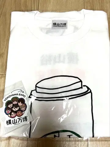 요코야마 만박 벤 T셔츠 and 스티커 새상품 미개봉