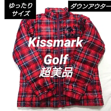 Kissmark 여성용 골프 아우터 다운 자켓 루즈한 사이즈 L
