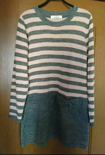 갤러리 비스콘티 니트 보더 리본