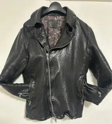 ISAMU KATAYAMA BACKLASH 가죽 라이더 자켓