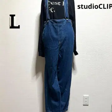 studio CLIP 데님 살로펫 서스펜더 포함