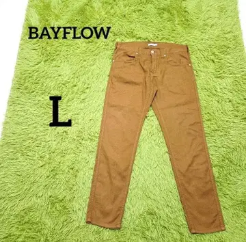 [베이플로우] 팬츠 L 브라운 스키니 캐주얼 심플