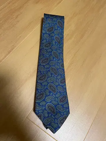 Polo 페이즐리 무늬 넥타이 네이비 계열