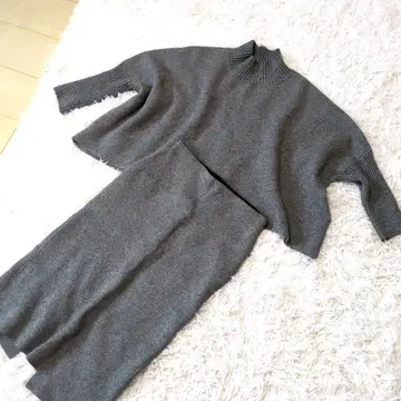 니트 세퍼레이트 원피스 그레이 M 여성용