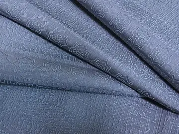 기모노 유이 미사용품 오메시 기하학 가로단문 순수 실크 sa149