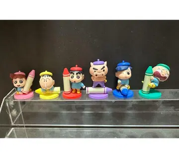 짱구는 못말려(크레용 신짱) 러그 가챠 킹덤 전 6종 컴프