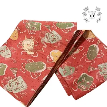 210 화 반폭 오비 반야 오키 노면 빨간색