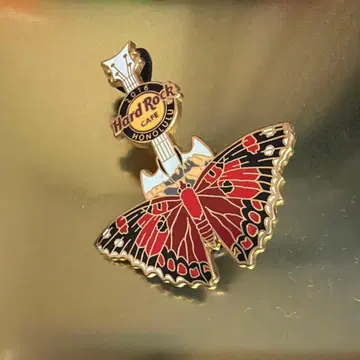 하드 록 카페 핀 배지 기타 나비 2016년 하와이 한정판