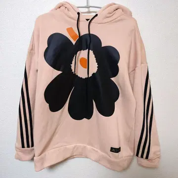 adidas 마리메꼬 플라워 프린트 후드티 L 사이즈