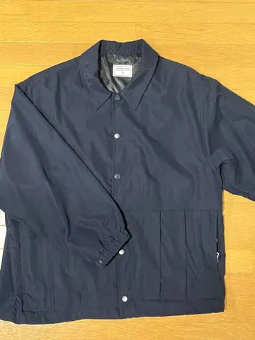 네이비 나일론 자켓 버튼식