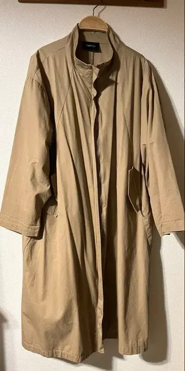 멜라주 melange 스탠드 카라 코트