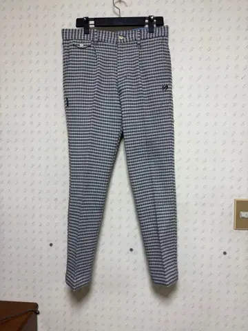 체크 무늬 남성용 골프 팬츠