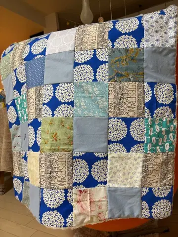 핸드메이드 담요 패치워크 따뜻한 손바느질