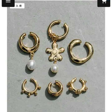 WCJ 골드 이어커프 6개 세트