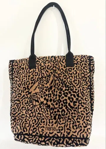 nana 레오파드 무늬 핸드백 타월 원단