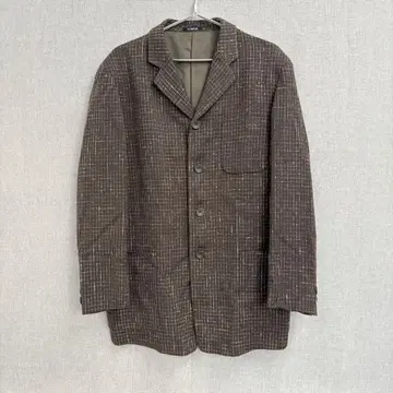 새상품급 DOMON 도몬 자켓 린넨 울 실크 브라운 M