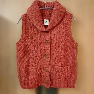 가격 인하 nikoand - 핑크 케이블 짜임 니트 베스트