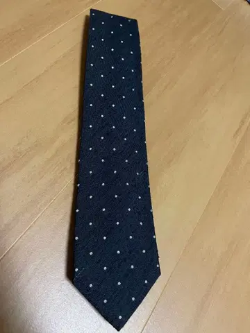 MACKINTOSH 네이비 도트 무늬 실크 넥타이