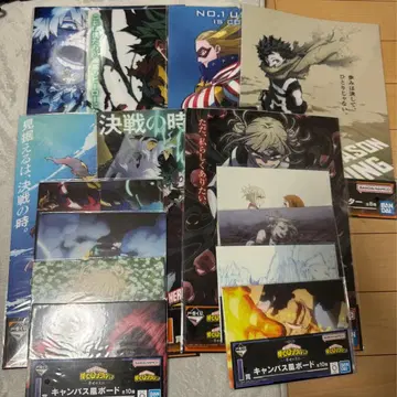 나의 히어로 아카데미아 클리어 포스터 7장 세트 캔버스풍 카드 8장 세트