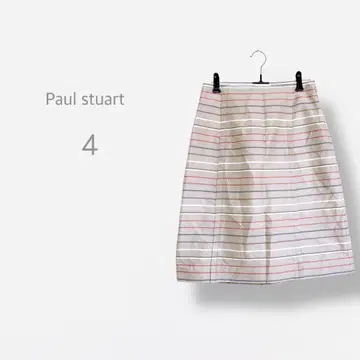 [폴 스튜어트] 빅 사이즈 타이트 스커트 멀티 보더 일본제