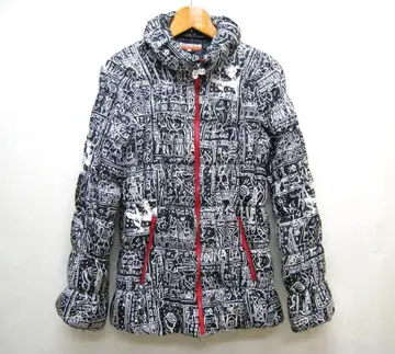 까스텔바작 올 패턴 충전솜 집업 자켓 여성용 사이즈 1