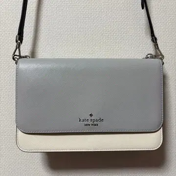 [ 미사용 새상품 ] kate spade 숄더백 그레이/화이트