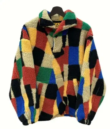 F.A.T. 멀티 컬러 체크 플리스 자켓
