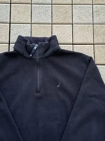 NAUTICA 블랙 하프 지퍼 플리스 자켓 L