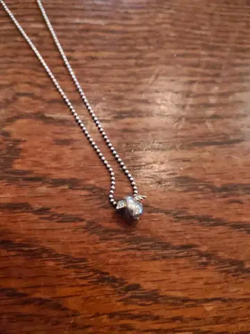 천사의 알, 실버 볼형 펜던트 목걸이 약 45cm