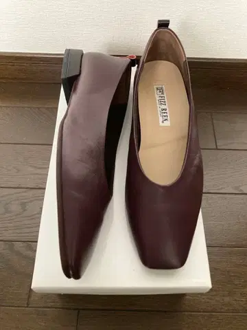 FIZZ REEN 보르도 로우힐 펌프스 발레 슈즈 천연 가죽 일본제