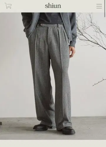 Shiun TWEED STRAIGHT TROUSERS XS 완판템
