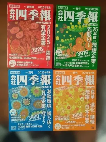 회사사계보 2025년판 신춘 봄 여름 가을 4권 세트